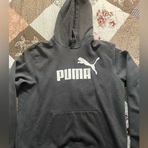 Dark Grey Puma Hoodie L
